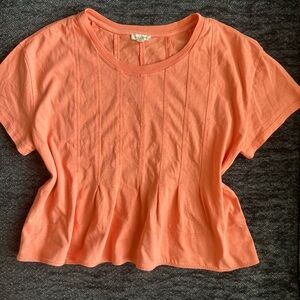 Anthropologie Pilcro Pleated Swing Tee